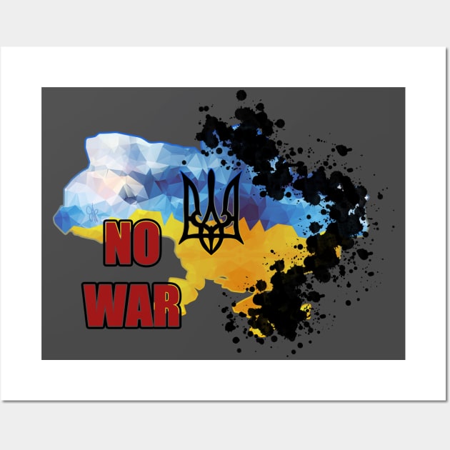 NO WAR IN UKRAINE Wall Art by CB_design